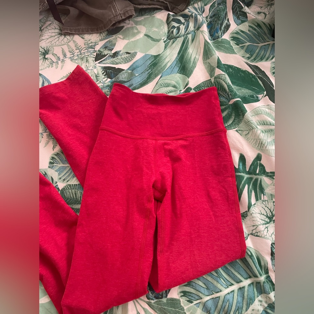 beyond yoga xs red leggings / practice pant